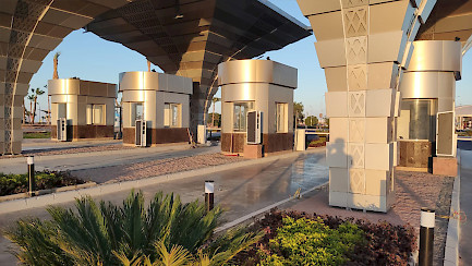 voies de stationnement à l'aéroport de Sharm El Sheikh