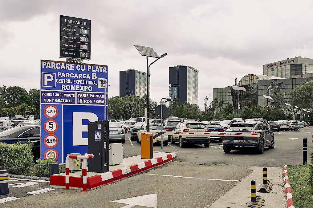 Entry lane with HUB ticketed and ticketless system at Romexpo, Bucharest (Romania)