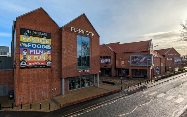 Flemingate Shopping Centre entry, UK