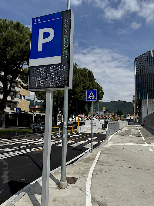 HUB VMS at the entrance of ATB Stadium