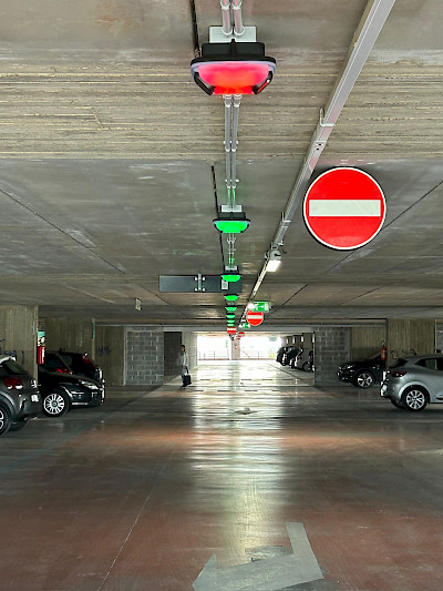 Parking Guidance system in Polipark, Bari