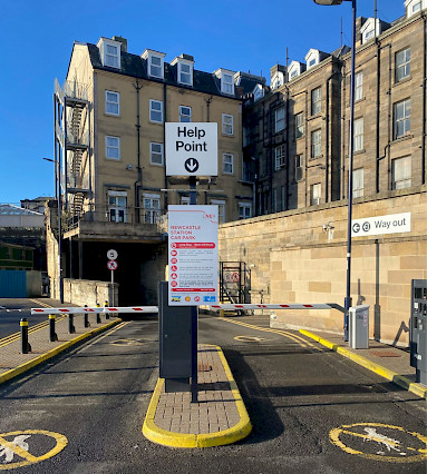 some of LNER station car parks are equipped with a barriered parking system