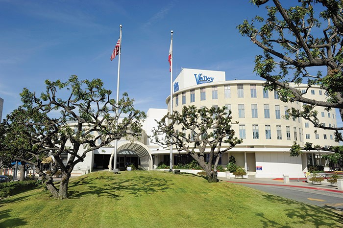 entrance of valley presbyterian hospital