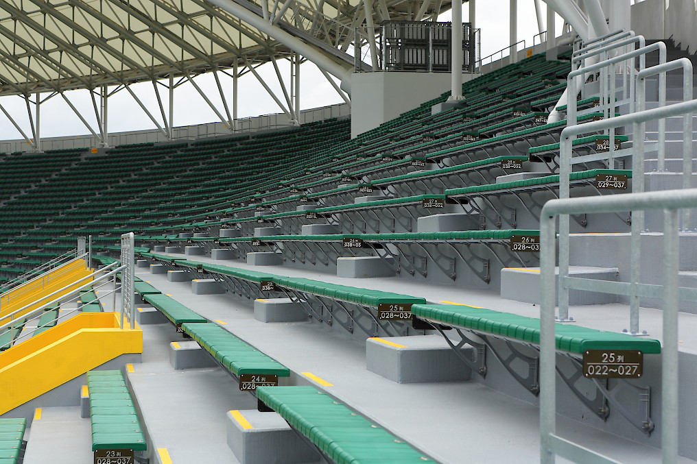 Seats in sport stadium