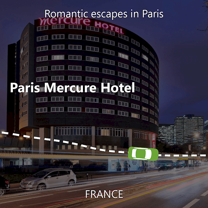 Paris Mercure Hotel, romantic escape